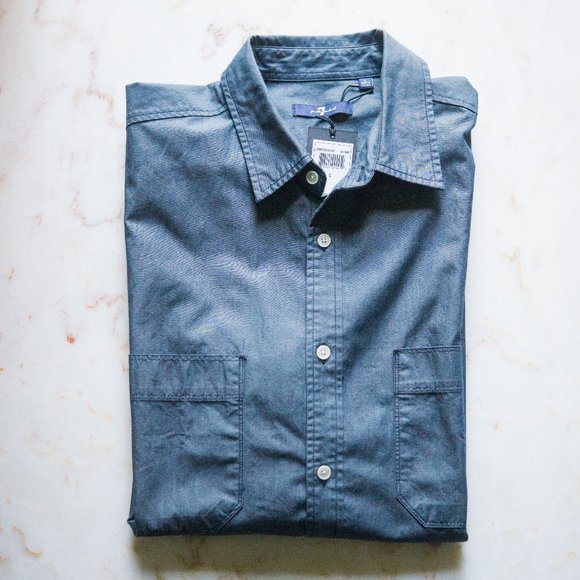 7 For All Mankind Chambray Shirt - Picture 1 of 7